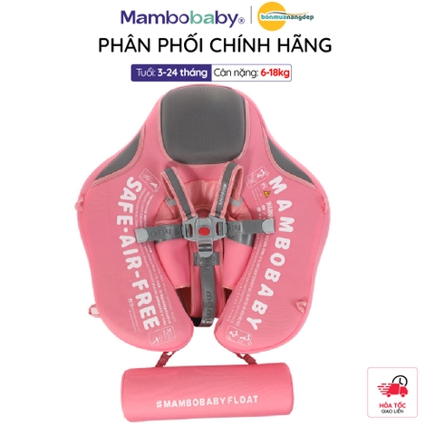 Phao bơi Mambobaby chất liệu xốp PEARL FOAM chống lật cho bé từ 8-18kg độ tuổi từ 3-24 tháng