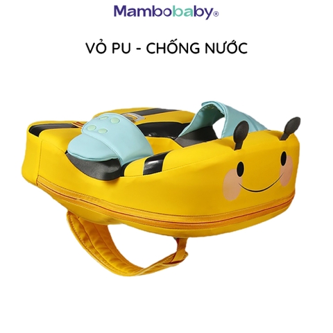 Phao nách Mambobaby cho bé từ 8 tháng đến 8 tuổi hình ong vàng xốp Pearl Foam siêu bền