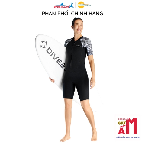 Đồ bơi lặn giữ nhiệt người lớn Dive and Sail cho Nữ chất liệu cao su dày 3mm giữ ấm