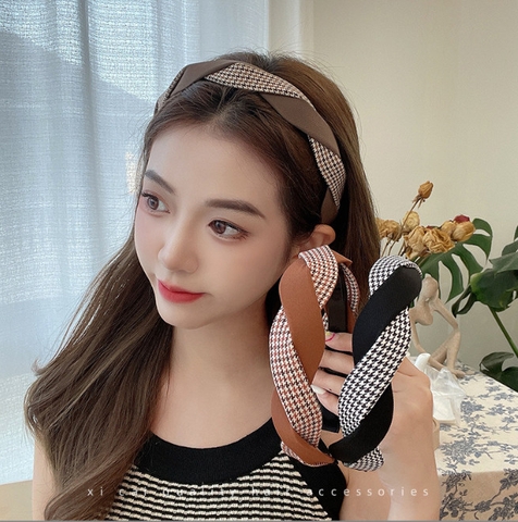 Băng Đô Cài Tóc tết xoắn phong cách Vintage Hàn Quốc