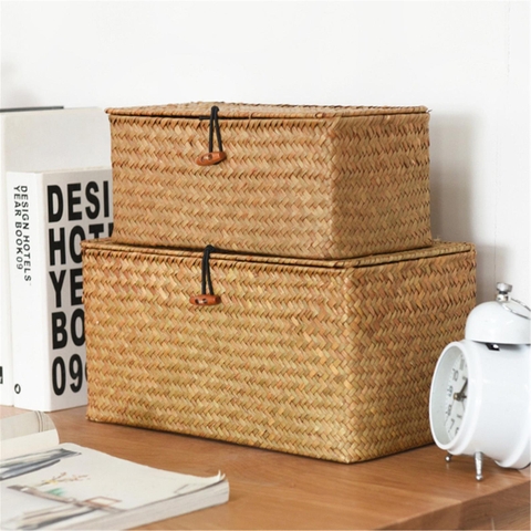 Bamboo Handmade picnic baskets storage baskets pinic suitcase for travelling