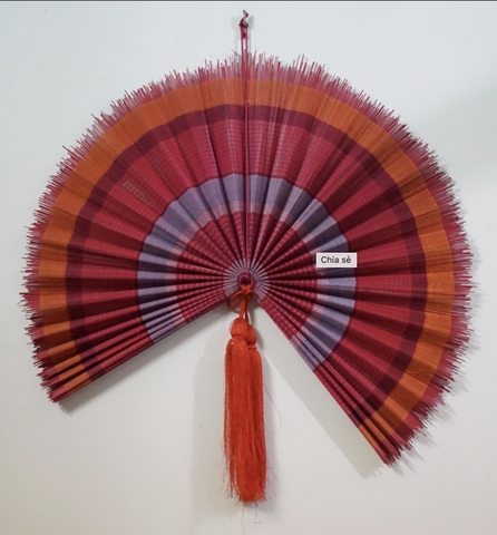 Bamboo Fan Hanging Wall Decor 03