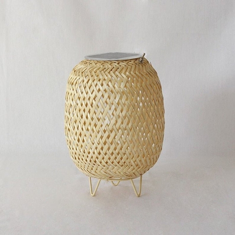 Hot trend Large Bamboo Hangng Lamp Boho Chinese Lantern Bamboo Lampshade Bamboo Pendant Light Wood Wicker