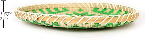 Wholesale Rattan Tray Handicraft Serving Kitchen Serving Heat Resistant