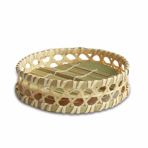Round bamboo bread baskets/ Bamboo woven storage baskets from Vietnam Factory