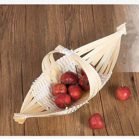 Wholesale Vietnamese Bamboo Serving Boat Tray for food/dink/ bread baskets