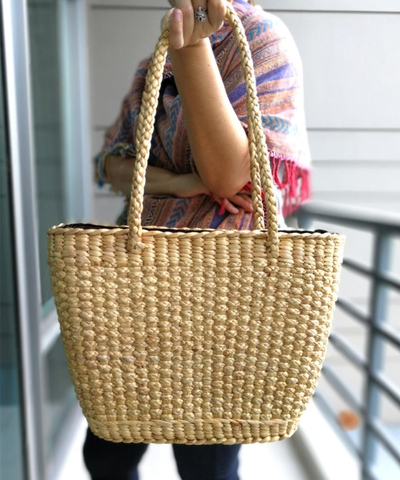 High quality Vietnam Handmade water hyacinth bags/ Grass Handbags/ Straw Bag
