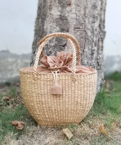 low price straw beach bags water hyacinth handbag tote summer beach rattan bag 2021 wholesale