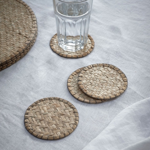 Best Price Vietnam Manufacturer Hand Woven Seagrass Non-Slip Coaster with Heat Resistant function for Tableware Placemat