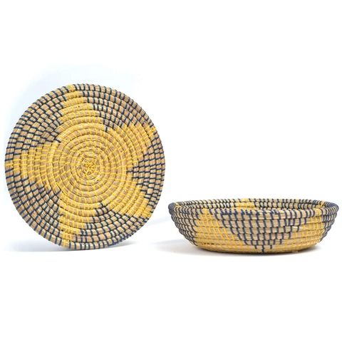 Natural Seagrass Kitchen Woven Fruit Bowl, Wall Basket Decor, Wall Hainging Decorative Plate