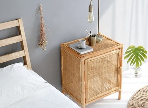 Elegance Lennox Rattan Bedside Table Used for Bedroom - TPC002