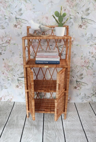 Boho Charm CandyOwl Natural Wicker Whimsical Storage Cupboard - TPC004