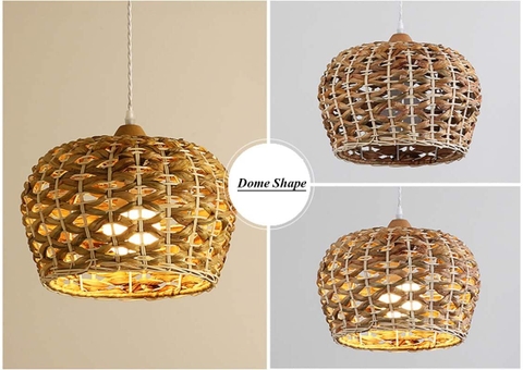 Low cost home goods lamp shades water hyacinth wicker lamp shades plug night lights with lamp shades