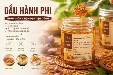VỊ QUÊ NHÀ, GÓI GỌN TRONG HŨ HÀNH PHI