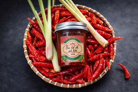 🌶️ SA TẾ ỚT SẢ TỎI – VỊ CAY THƠM TỪ VƯỜN