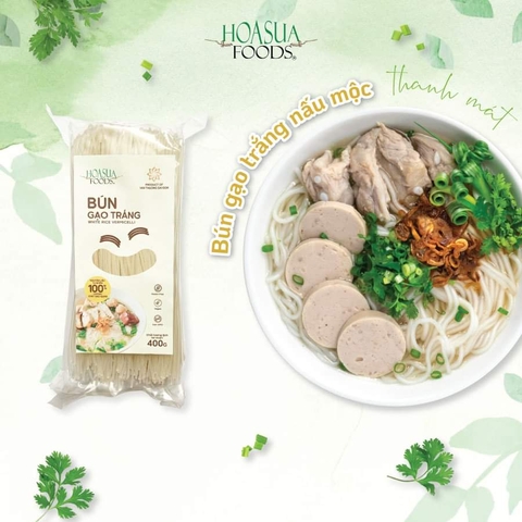 BÚN GẠO TRẮNG HOA SUA FOODS - 500gr