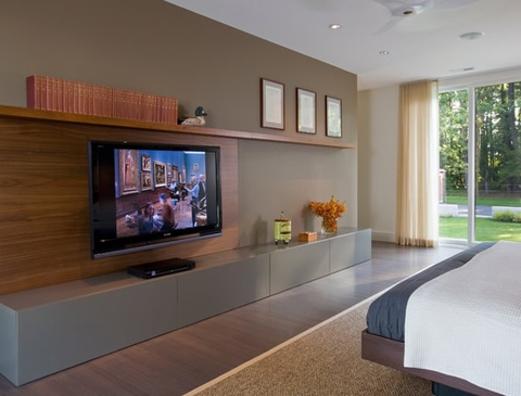 Kệ trang trí phòng ngủ hiện đại, sang trọng