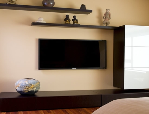 Kệ tivi cho phòng ngủ nhỏ tiết kiệm diện tích