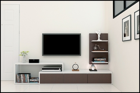 Nhà sang hơn với mẫu kệ tivi gỗ