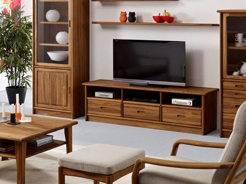 Bước chuyển mình của các mẫu kệ tivi đẹp bằng gỗ