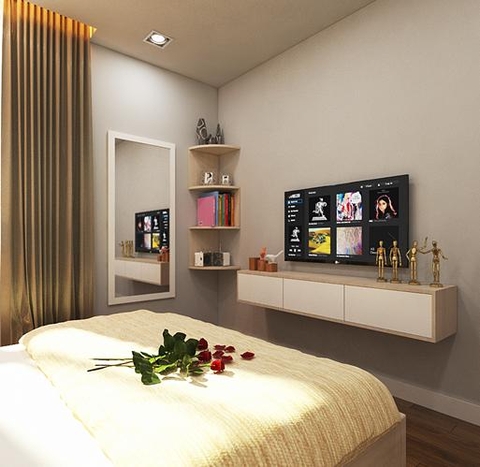 Ngắm nghía những mẫu kệ tivi phòng ngủ đẹp hết sảy