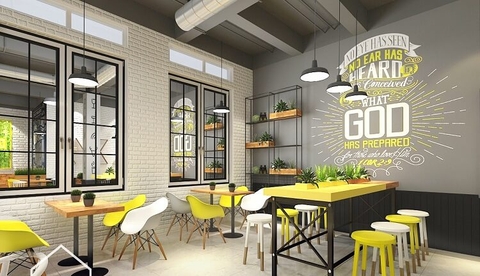 Những mẫu kệ trang trí đẹp dành riêng cho quán café, trà sữa