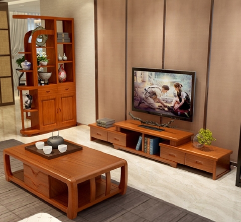 Top 5 mẫu kệ tivi gỗ xoan đào được ưa thích nhất
