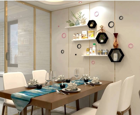 Nhà đẹp với những mẫu kệ gỗ treo tường đẹp nhất