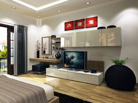 Top 5 mẫu kệ tivi hiện đại cho phòng ngủ