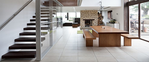 5 mẫu vách ngăn phòng khách và cầu thang hiên đại