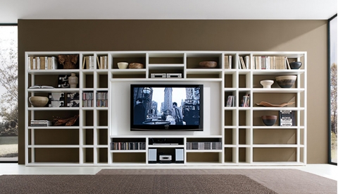 Các mẫu kệ tivi trang trí phòng khách cực HOT! - P1