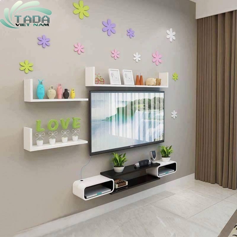 6 mẫu kệ trang trí tivi TADA đẹp lung linh