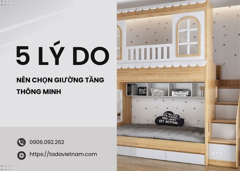 5 lý do nên chọn mua giường tầng thông minh cho gia đình