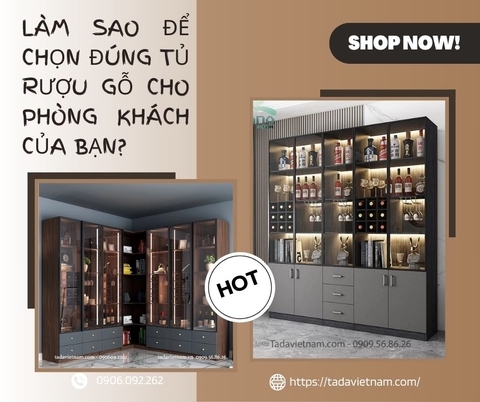 Làm Sao để Chọn Đúng Tủ Rượu Gỗ Cho Phòng Khách của Bạn?