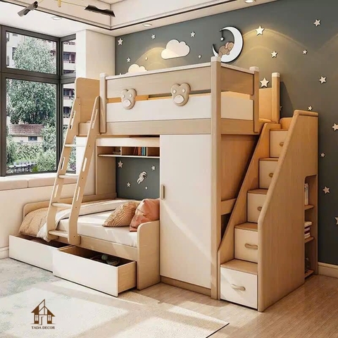 Top 10 mẫu giường tầng cho bé đẹp – bền – an toàn 2025