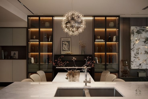 Kinh nghiệm chọn mẫu tủ rượu đẹp hiện đại phù hợp diện tích phòng khách 2026