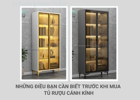 Những điều bạn cần biết trước khi mua tủ rượu cánh kính