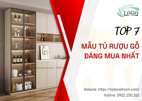 TOP 7 mẫu tủ rượu gỗ công nghiệp đáng mua nhất thị trường