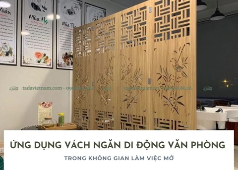 Ứng dụng vách ngăn di động văn phòng trong không gian làm việc mở