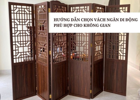 Hướng dẫn chọn vách ngăn di động xếp phù hợp cho không gian
