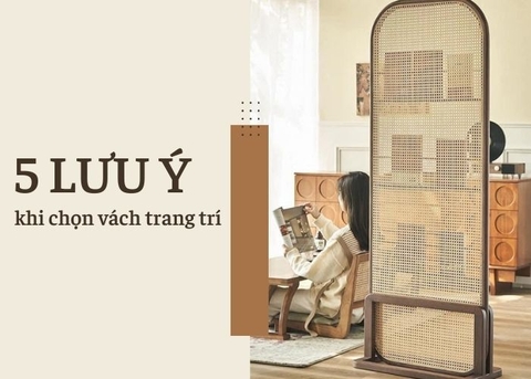 5 lưu ý khi chọn vách ngăn trang trí cho gia đình