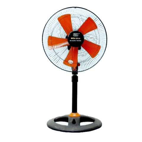 Quạt cây mini điện cơ 91 QR-TH5, đế 3 khoang 5 cánh lá