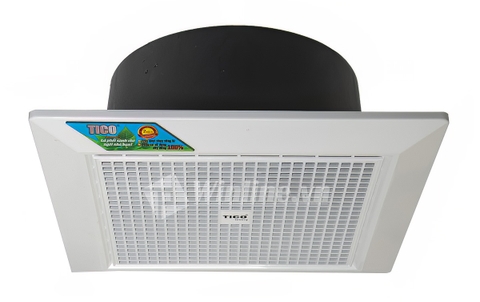 Quạt hút âm trần Tico Luxury HA25TC5 mặt 355x355, Vòng bi, Hút thẳng