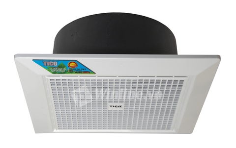 Quạt hút âm trần Tico Luxury HA15TC5 mặt 20x20, vòng bi, Hút thẳng