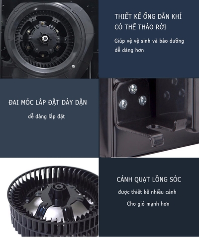Quạt cấp khí tươi Nedfon DGT10-24H, Siêu mỏng, có lọc bụi