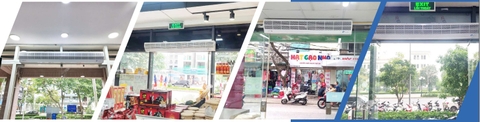 Quạt cắt gió Nanyoo FM-1218X-2/Y, dài 1.8m, Cửa dưới 3m