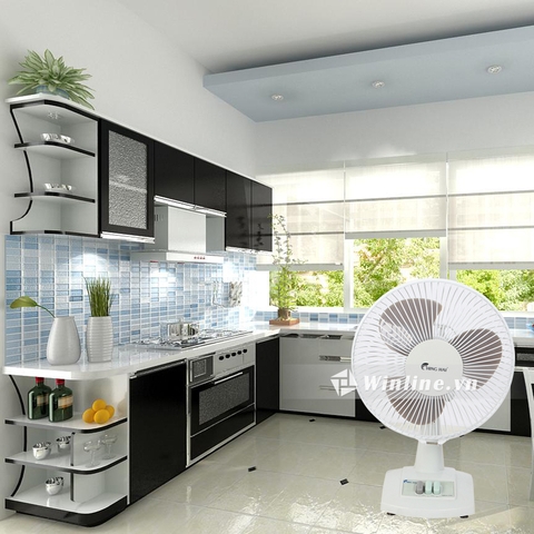 Quạt bàn Chinghai HD-601 sải cánh 23cm, quạt nhỏ