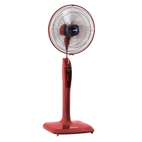 Quạt cây Mitsubishi LV16-RB màu đỏ, có remote