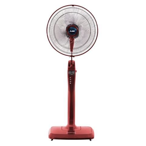 Quạt cây Mitsubishi LV16-RB màu đỏ, có remote