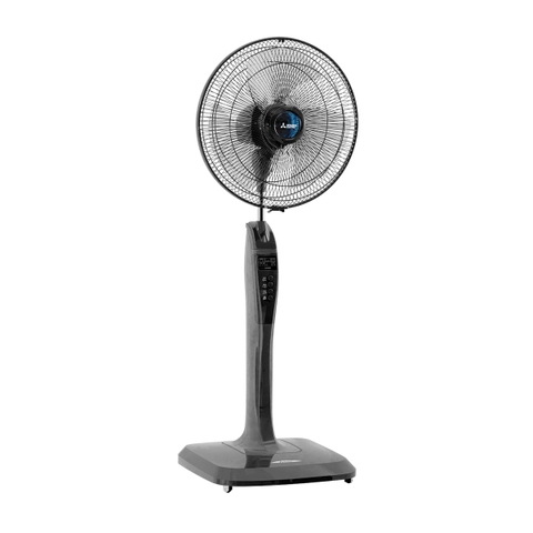Quạt cây Mitsubishi LV16-RB màu xám đậm, Mẫu mới, điều khiển từ xa